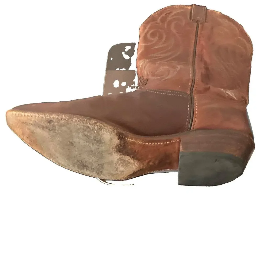 Vintage Code West Mens Brown Leather Western Cowboy Boots US Size 11